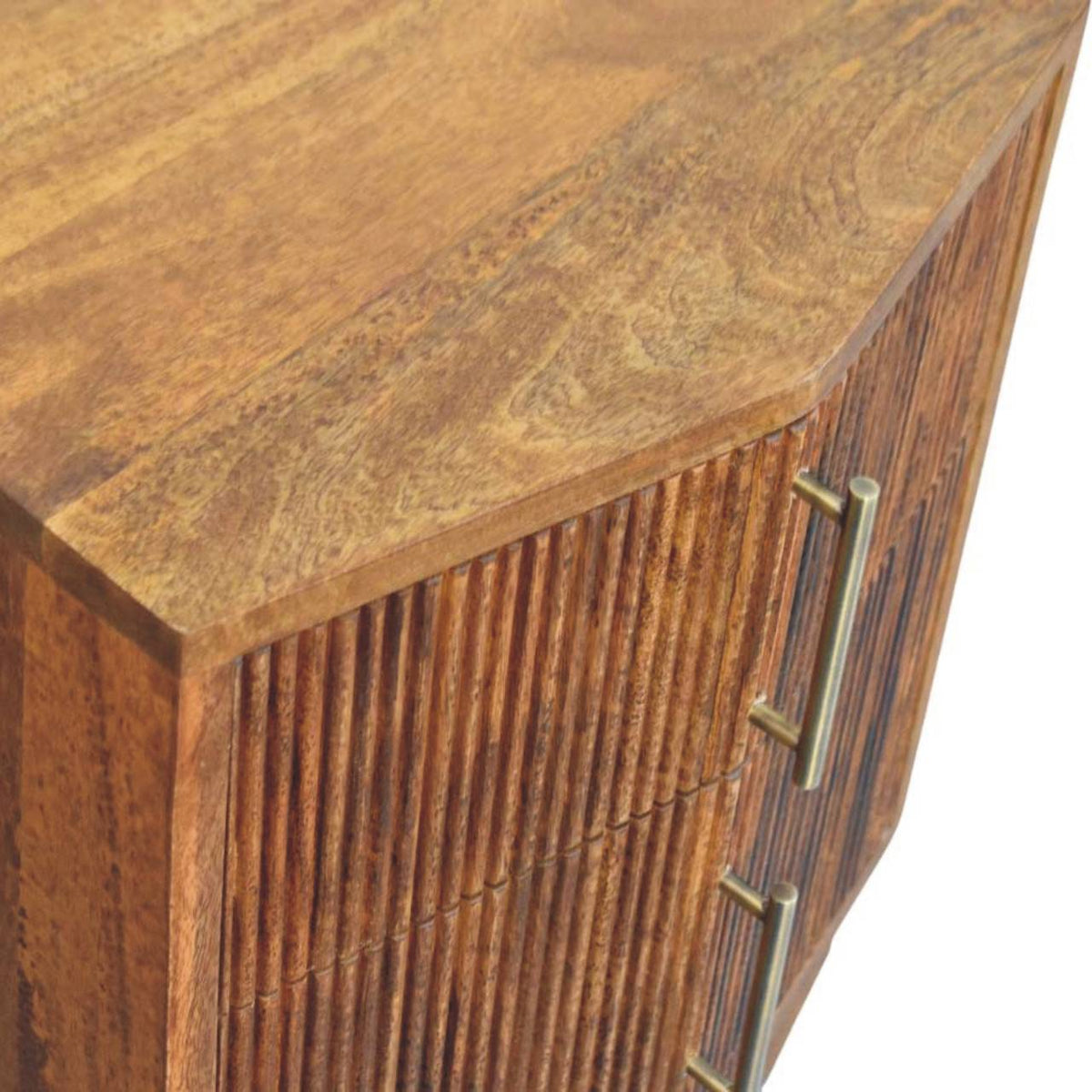 Highland Louvre Oak 2 Drawer Nightstand