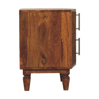 Highland Louvre Oak 2 Drawer Nightstand