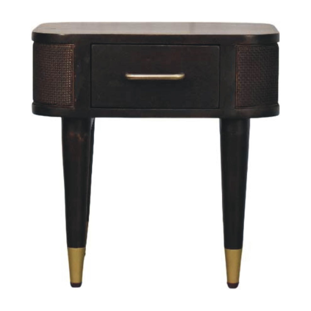 Bellevue Mocha Rattan 1 Drawer Nightstand