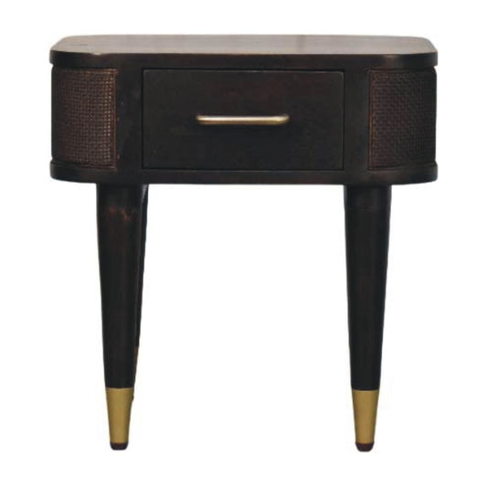Bellevue Mocha Rattan 1 Drawer Nightstand