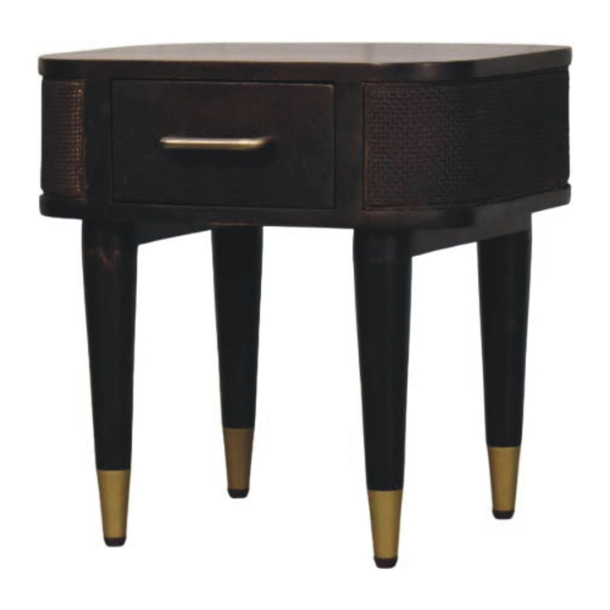Bellevue Mocha Rattan 1 Drawer Nightstand