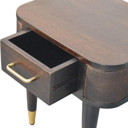 Bellevue Mocha Rattan 1 Drawer Nightstand