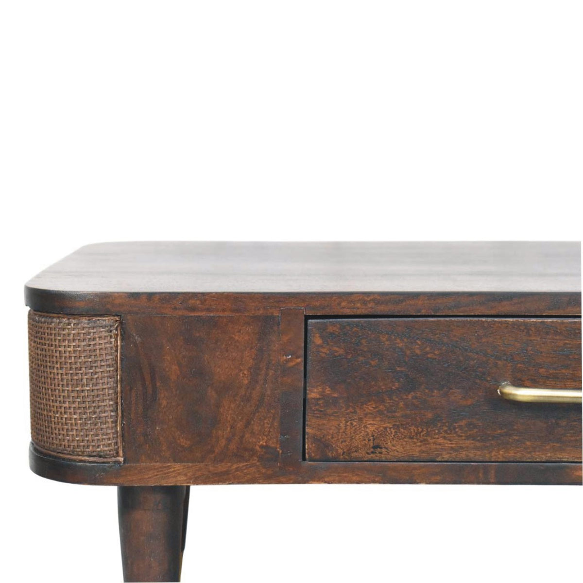 Bellevue Mocha Rattan 2 Drawer Coffee Table