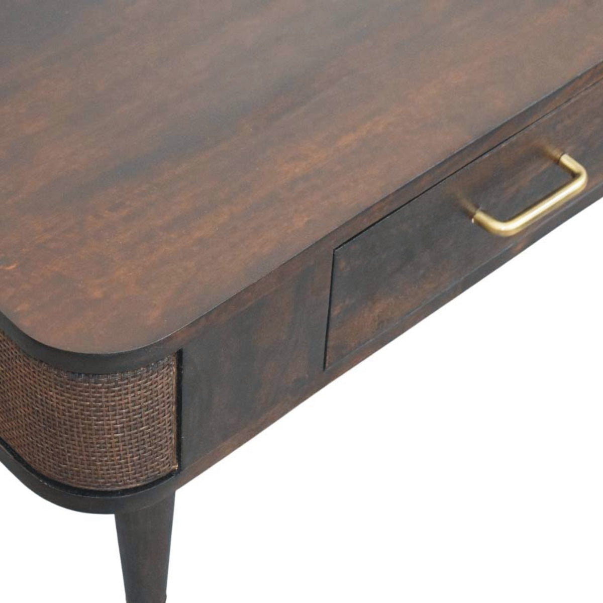 Bellevue Mocha Rattan 2 Drawer Coffee Table