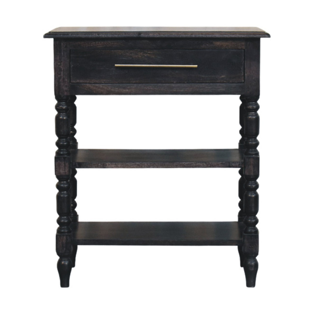 Lexington Carbon Ash 1 Drawer Spindle Table