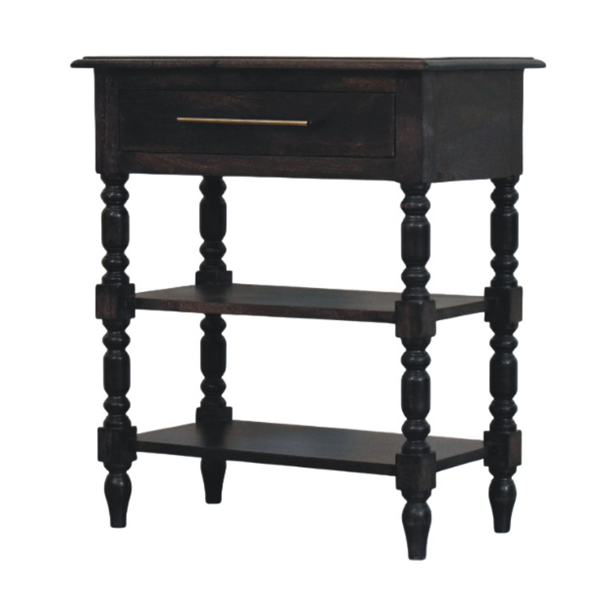 Lexington Carbon Ash 1 Drawer Spindle Table