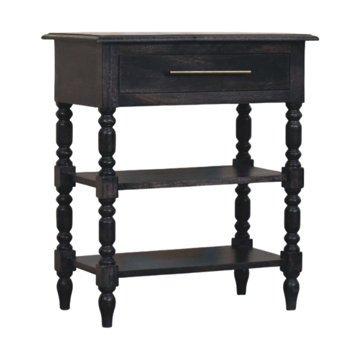 Lexington Carbon Ash 1 Drawer Spindle Table