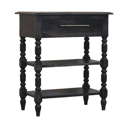 Lexington Carbon Ash 1 Drawer Spindle Table
