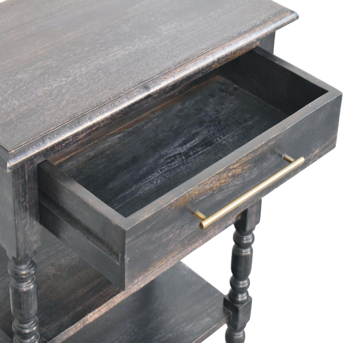 Lexington Carbon Ash 1 Drawer Spindle Table