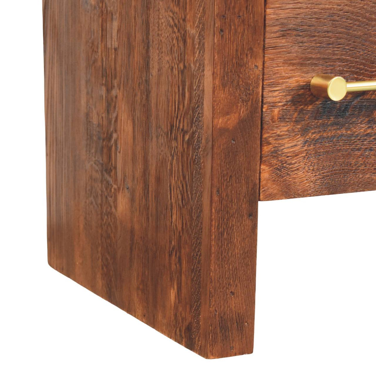 Melrose Smoked Oak 1 Drawer Open Nightstand