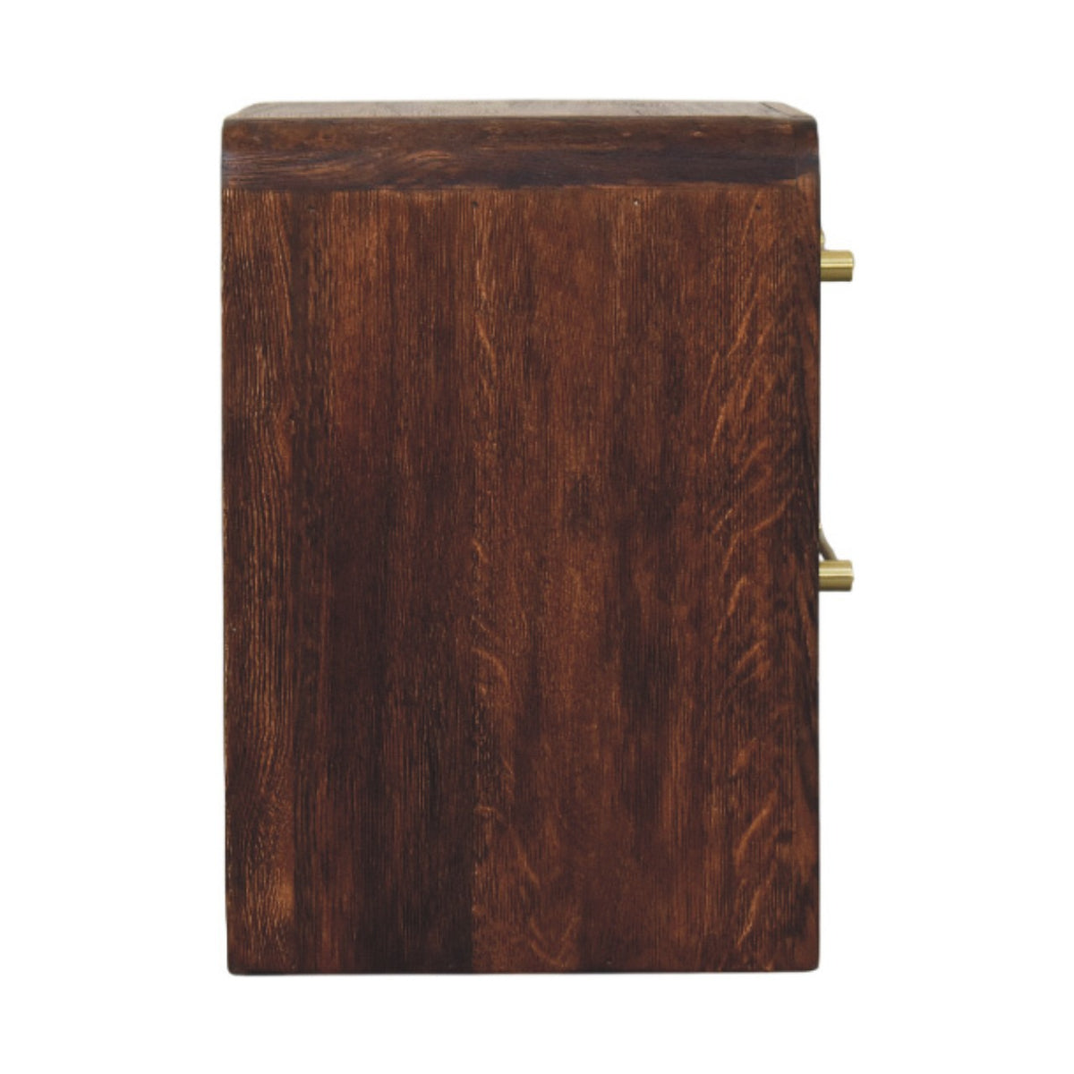 Melrose Smoked Oak 2 Drawer Nightstand