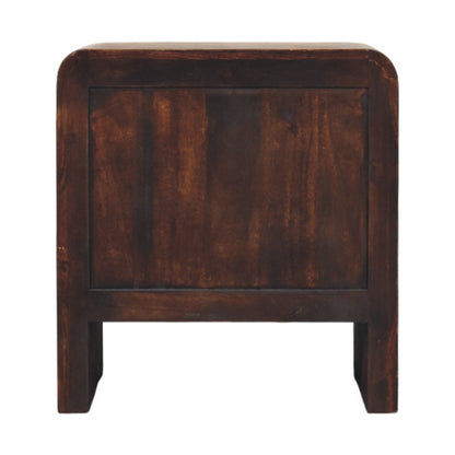 Melrose Smoked Oak 2 Drawer Nightstand
