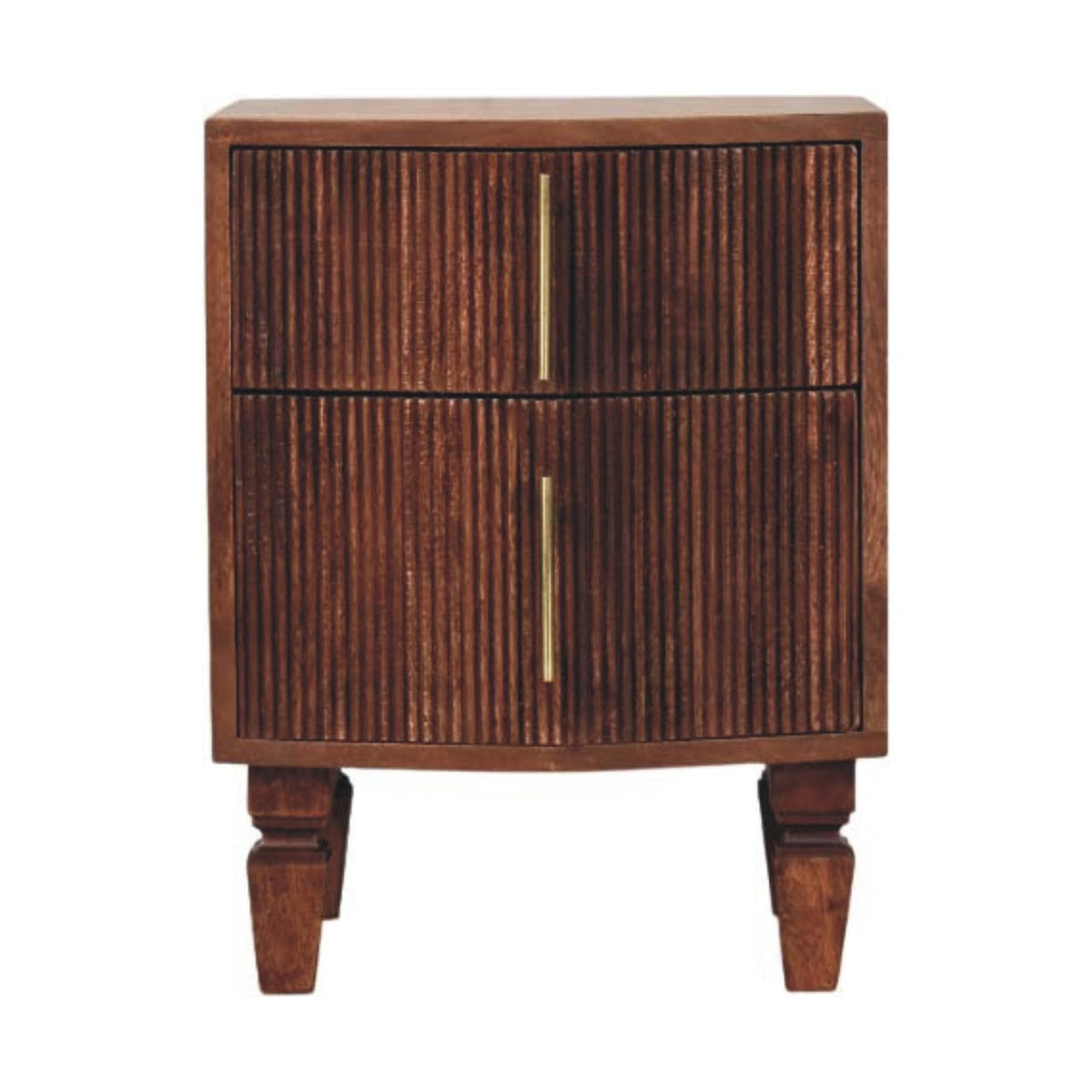Highland Amber Oak 2-Drawer Nightstand