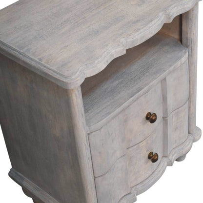 Bodie Wash 2 Drawer Bedside Nightstand