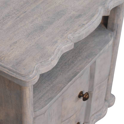 Bodie Wash 2 Drawer Bedside Nightstand