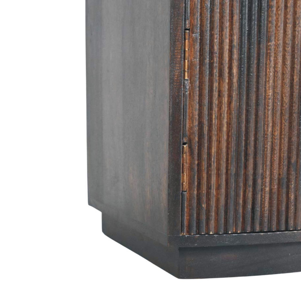 Highland Fluted Mocha 1 Drawer Nightstand