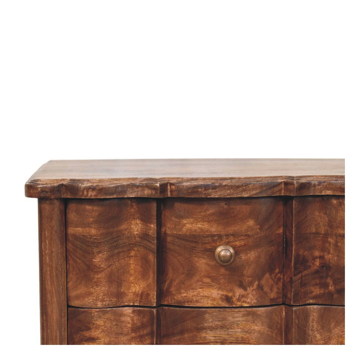 Stinson Almond Solid 3 Drawer Nightstand