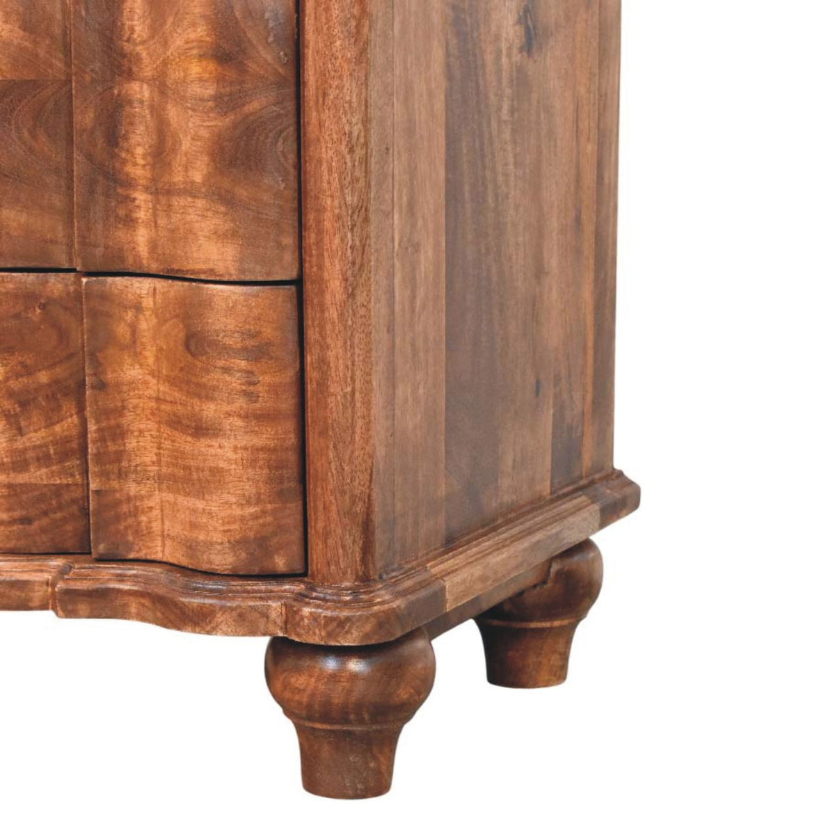 Stinson Almond Solid 3 Drawer Nightstand
