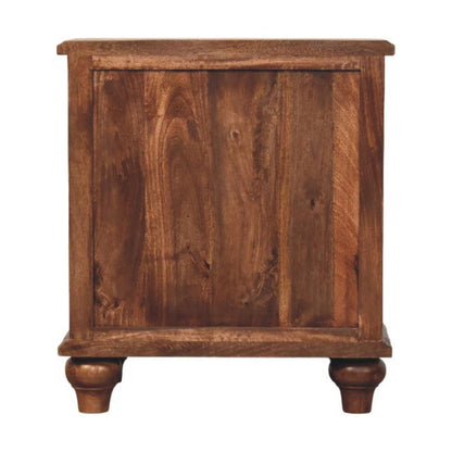 Stinson Almond Solid 3 Drawer Nightstand