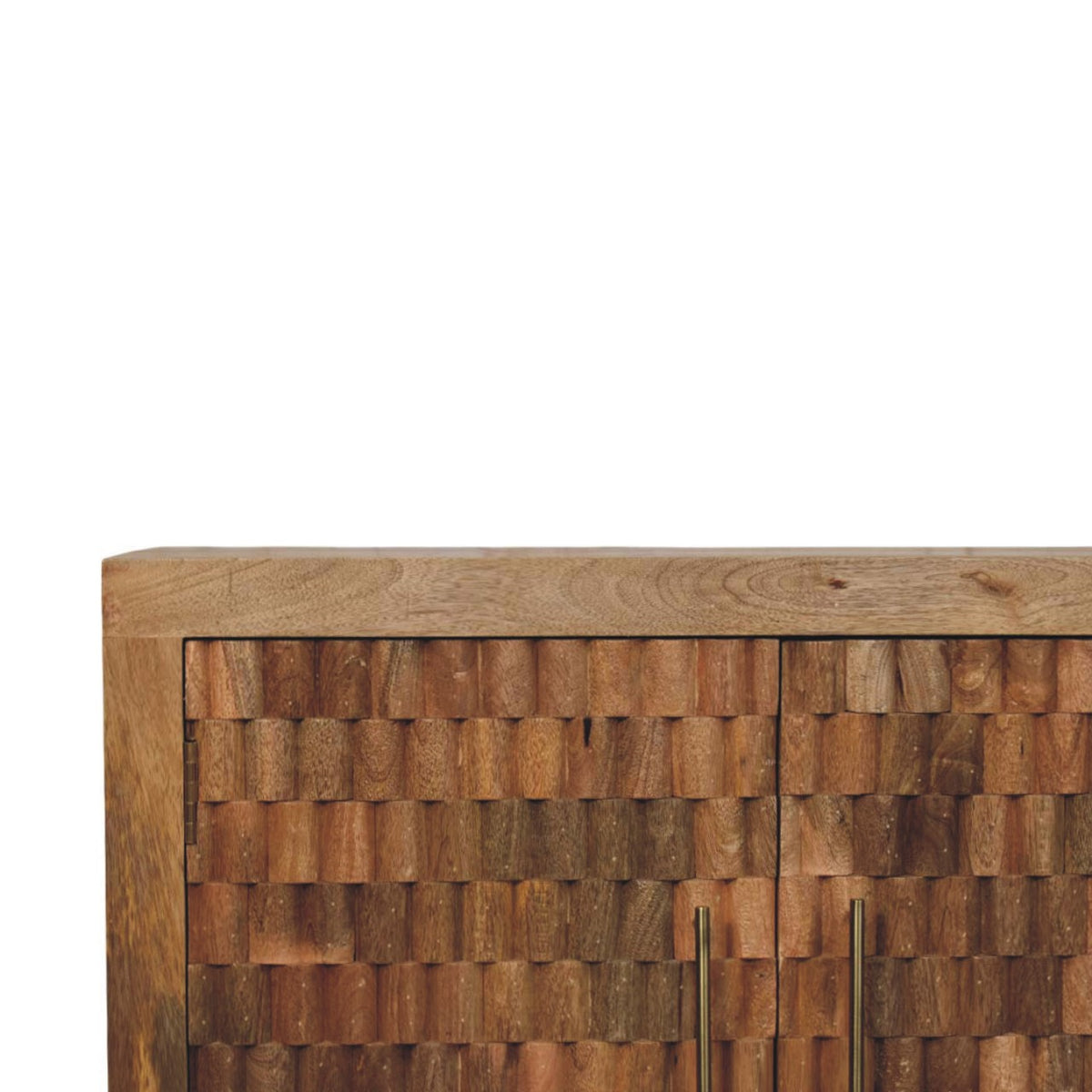 Santa Fe Carved Teak Wood Accent Cabinet
