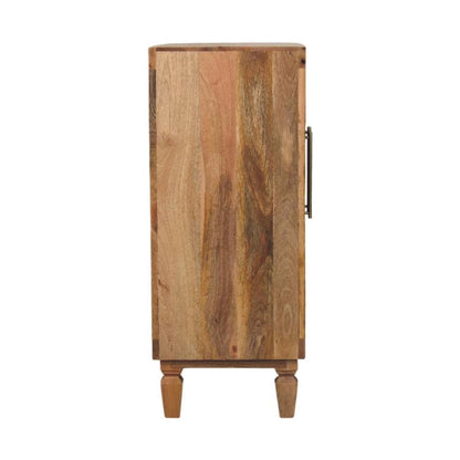Santa Fe Carved Teak Wood Accent Cabinet