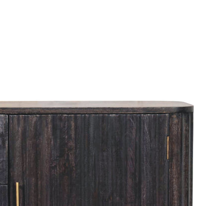 Highland Carbon Ash 3 Drawer 2 Door Sideboard