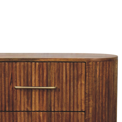 Highland Amber Oak 6-Drawer Chest