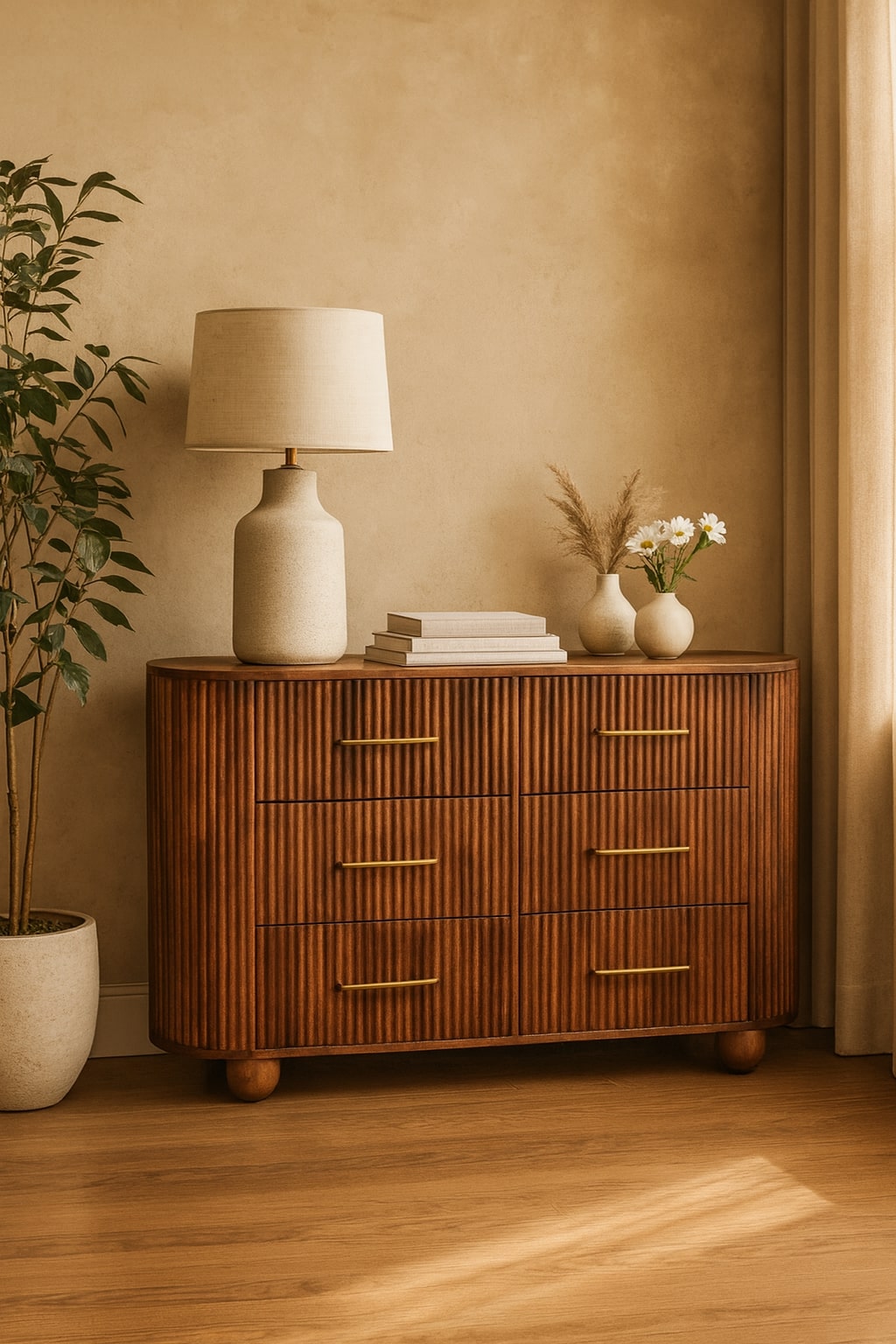 Highland Roasted Almond 6-Drawer Chest