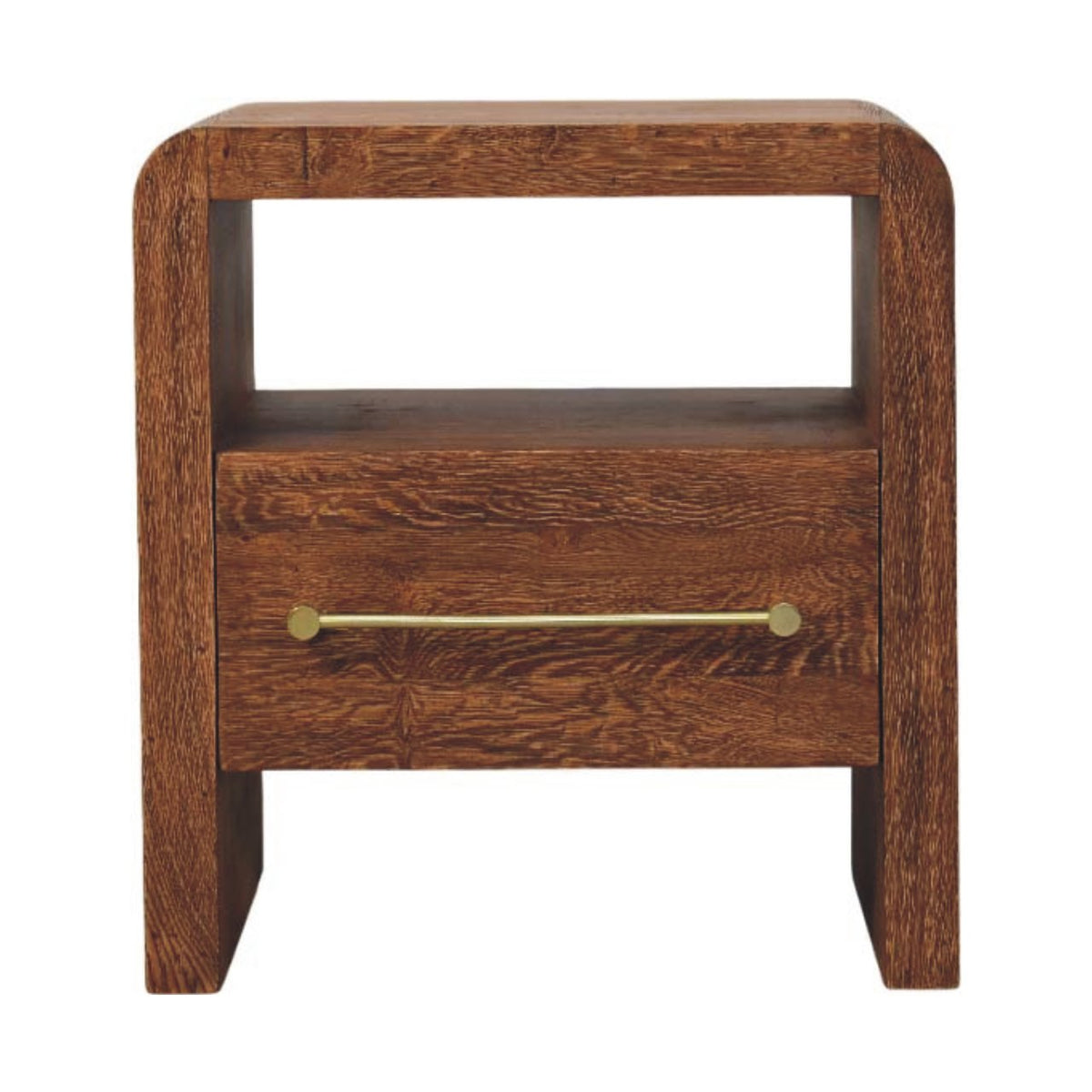 Melrose Oak 1 Drawer Nightstand