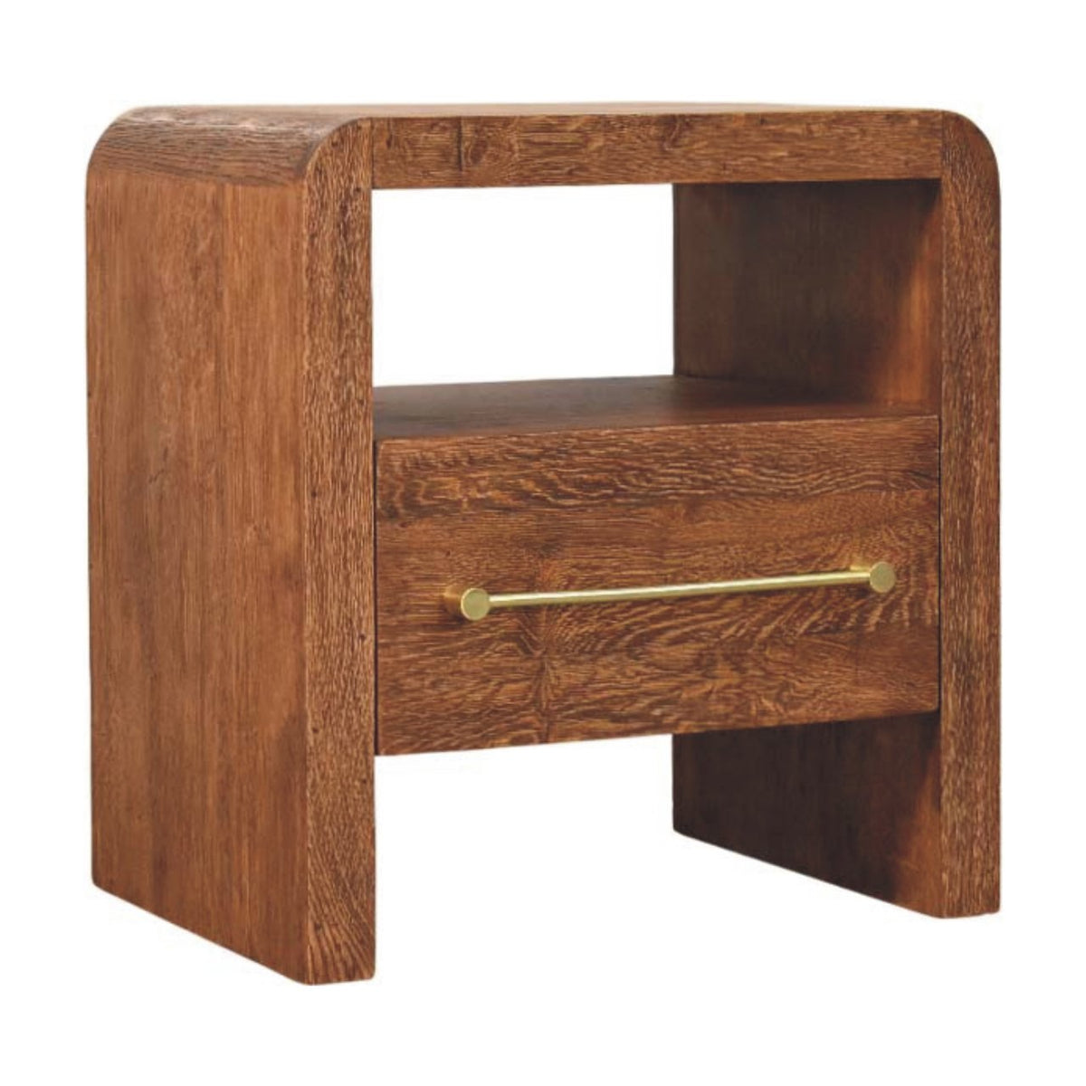 Melrose Oak 1 Drawer Nightstand