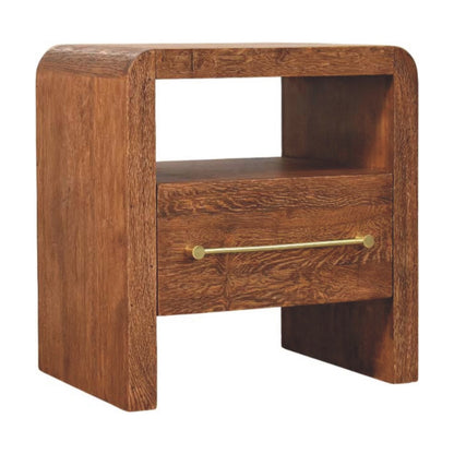 Melrose Oak 1 Drawer Nightstand