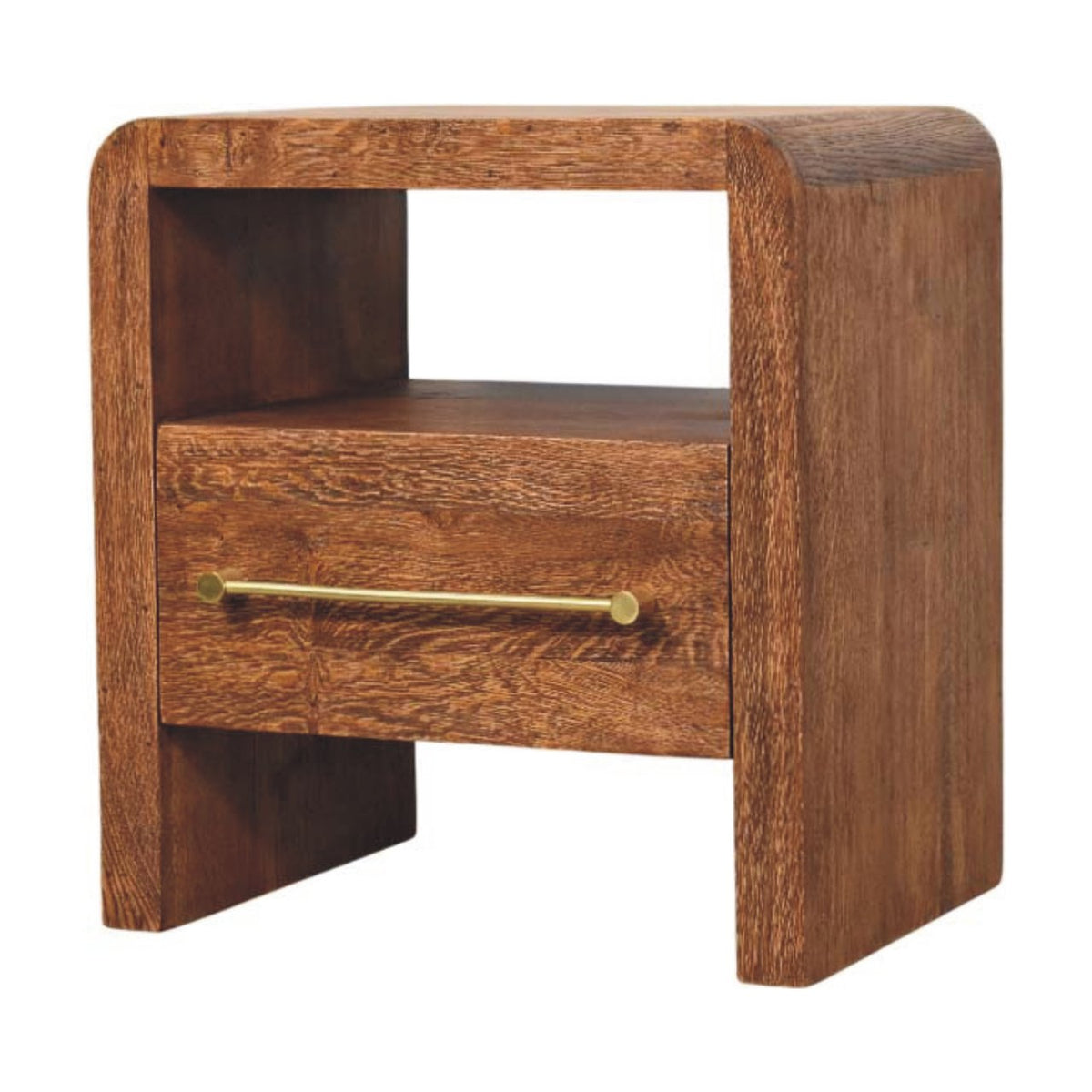 Melrose Oak 1 Drawer Nightstand