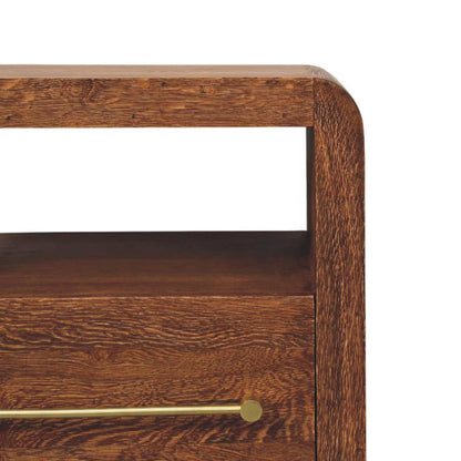 Melrose Oak 1 Drawer Nightstand