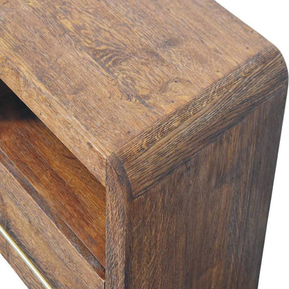 Melrose Oak 1 Drawer Nightstand