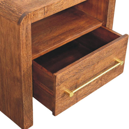 Melrose Oak 1 Drawer Nightstand