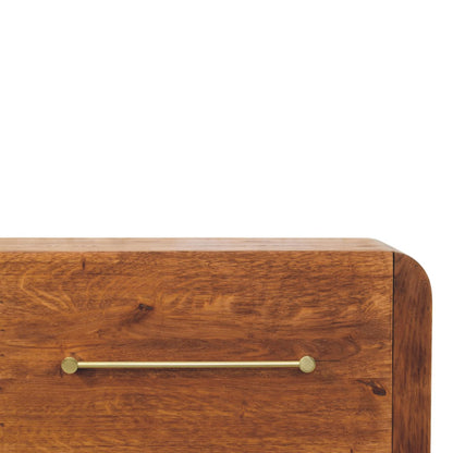 Melrose Oak 4 Drawer Dresser Chest
