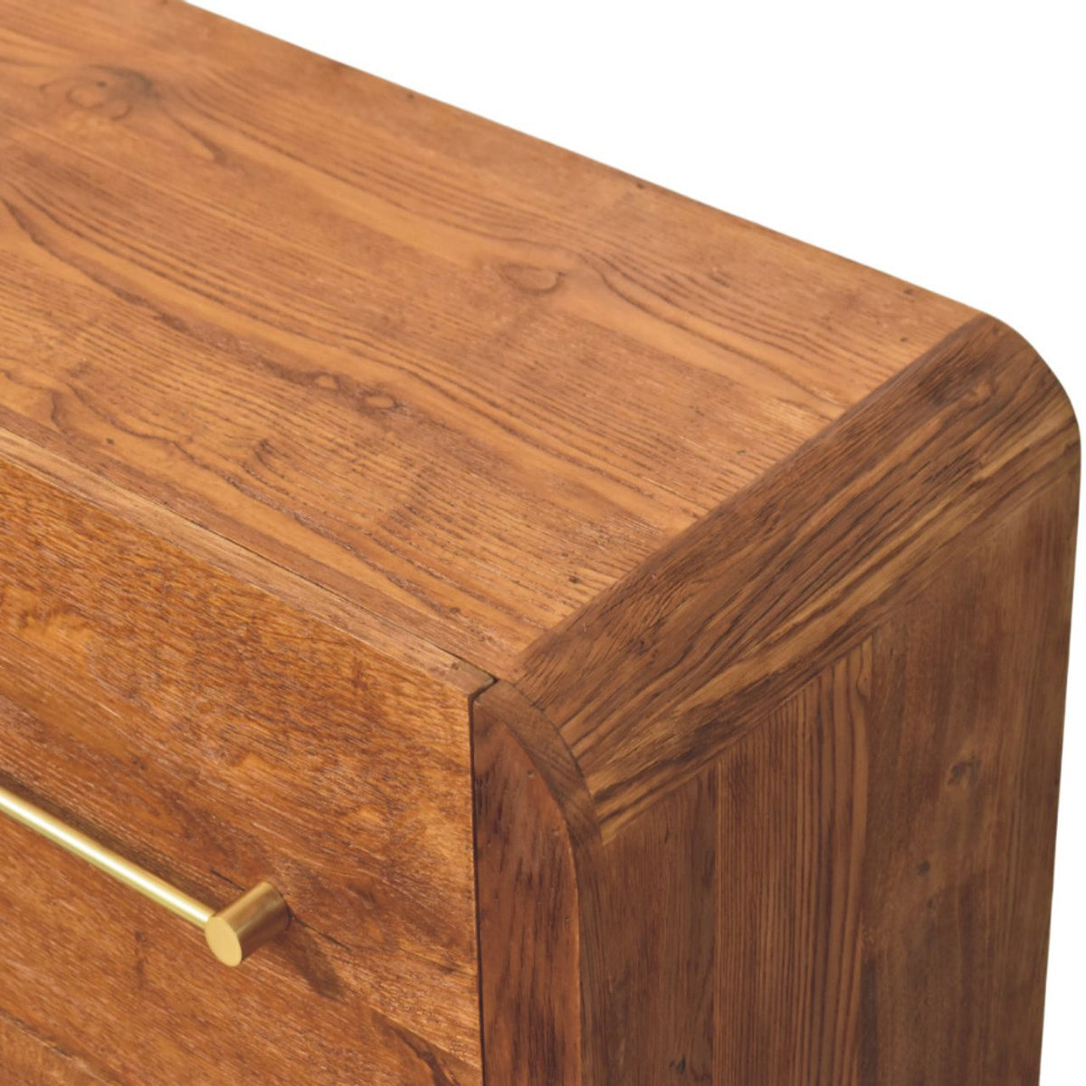 Melrose Oak 4 Drawer Dresser Chest