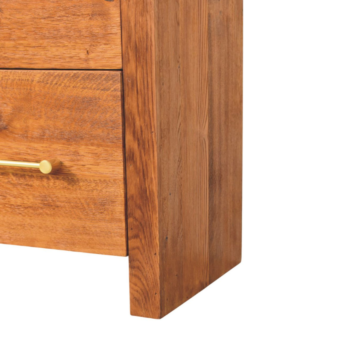 Melrose Oak 4 Drawer Dresser Chest