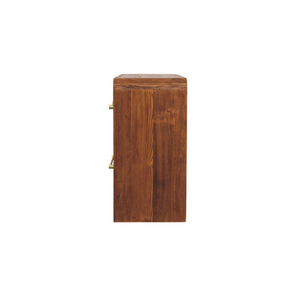 Melrose Oak 4 Drawer Dresser Chest