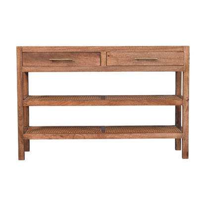 Malibu Rattan 2 Drawer Console Table