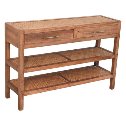 Malibu Rattan 2 Drawer Console Table