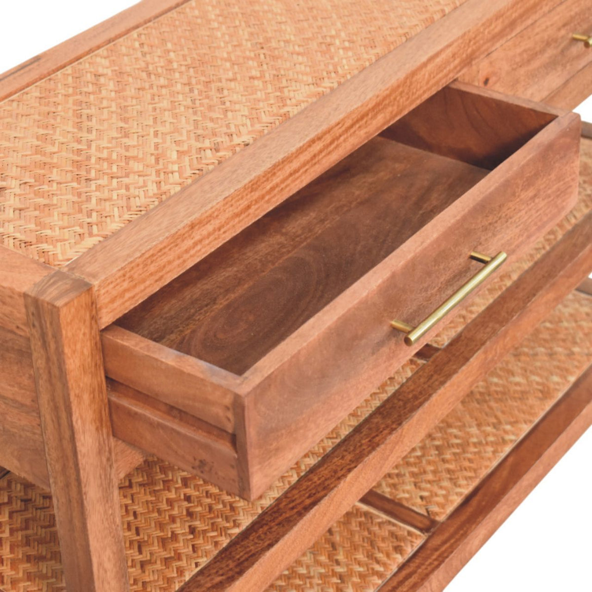 Malibu Rattan 2 Drawer Console Table