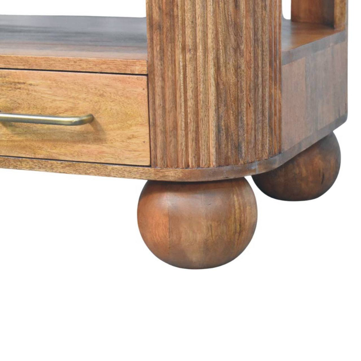 Highland Fluted 4 Drawer Wood Coffee Table