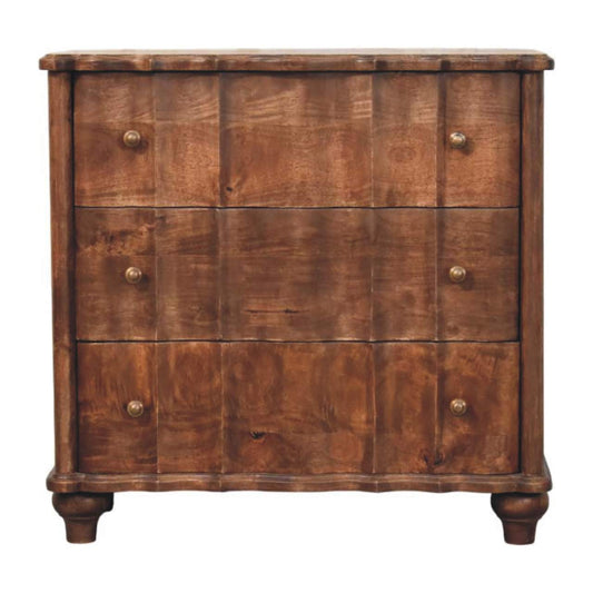 Stinson Almond Solid Wood 3 Drawer Chest