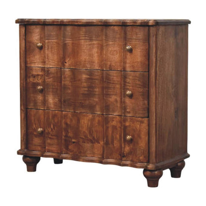 Stinson Almond Solid Wood 3 Drawer Chest