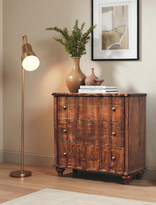 Stinson Almond Solid Wood 3 Drawer Chest