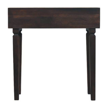 Santa Fe Carved Mocha Slim Console Table