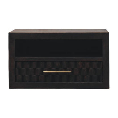 Santa Fe Carved Mocha 1 Drawer Nightstand