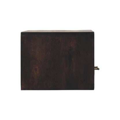 Santa Fe Carved Mocha 1 Drawer Nightstand