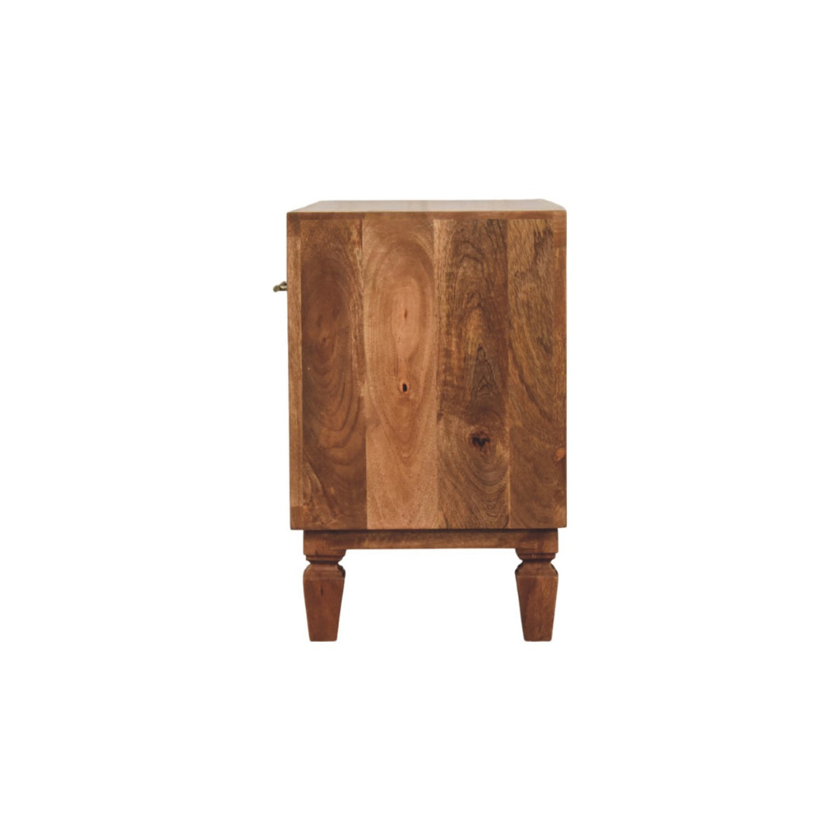 Santa Fe Carved Teak Wood Entryway Shoe Bench